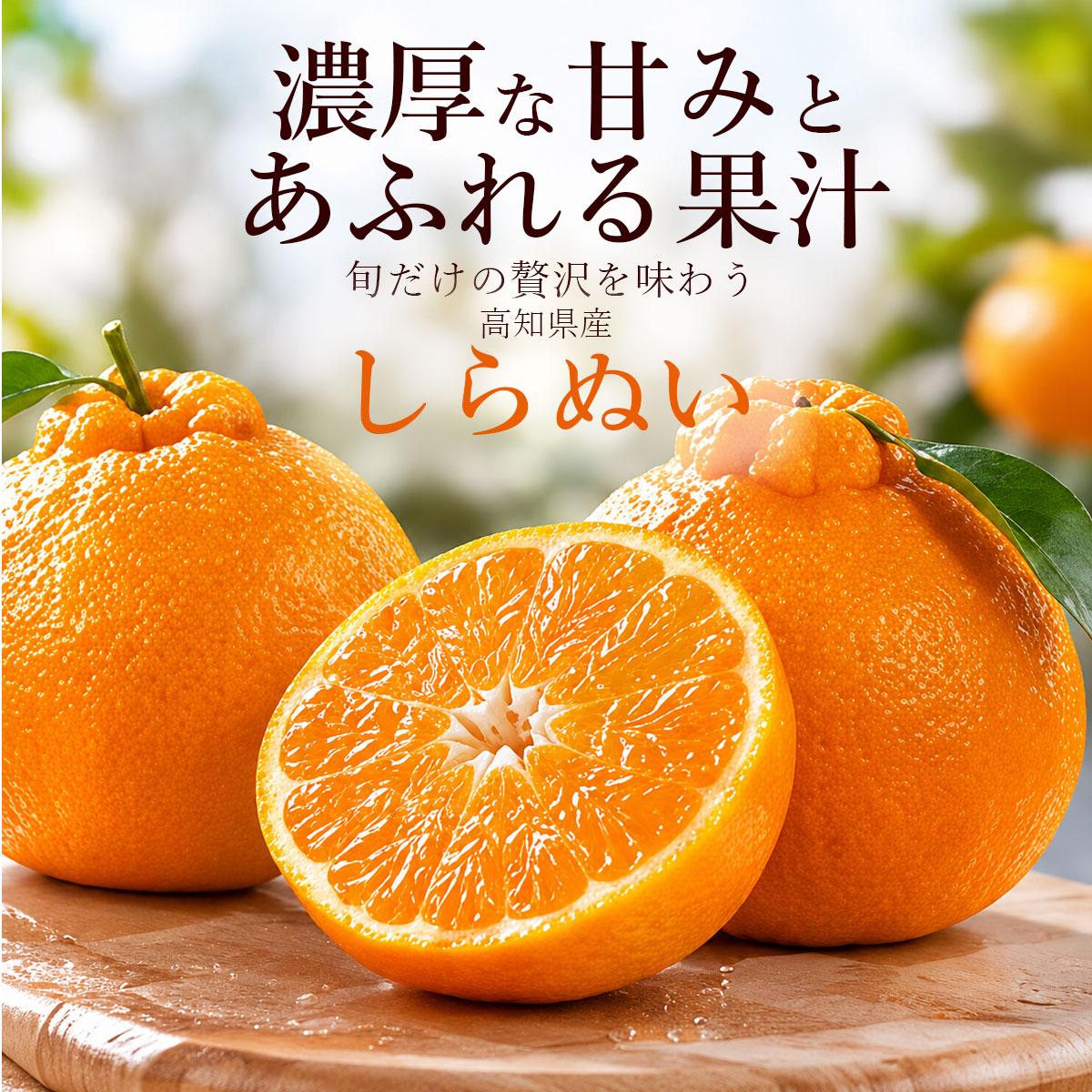 濃厚な甘みとあふれる果汁