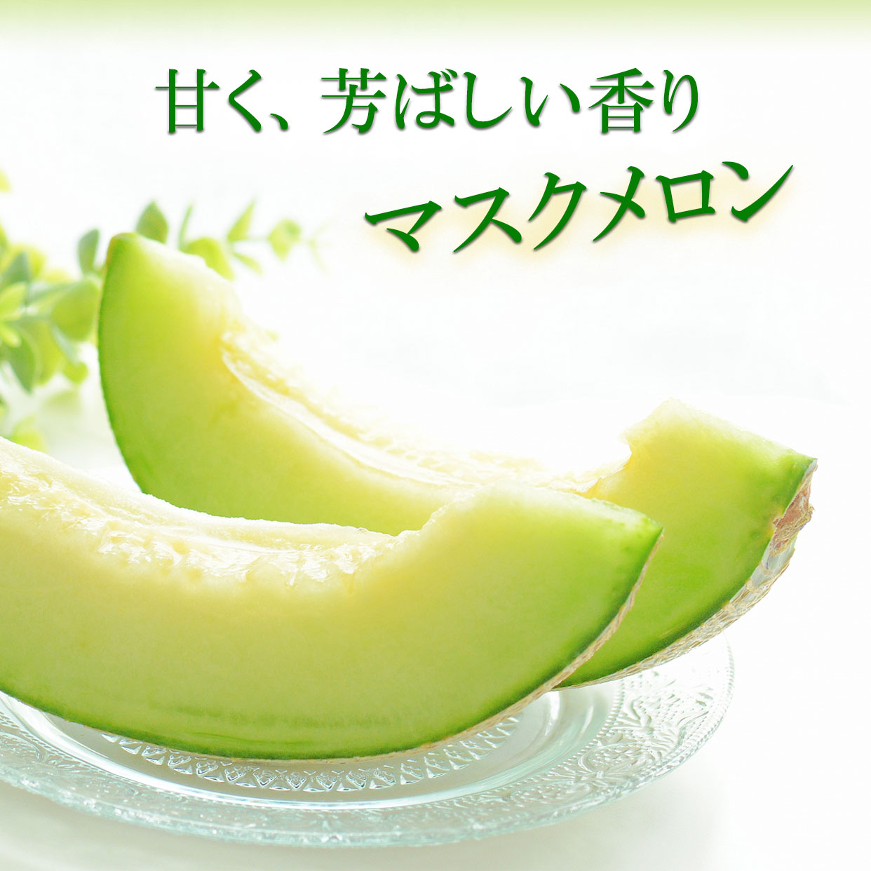 甘く、芳ばしい香りのマスクメロン