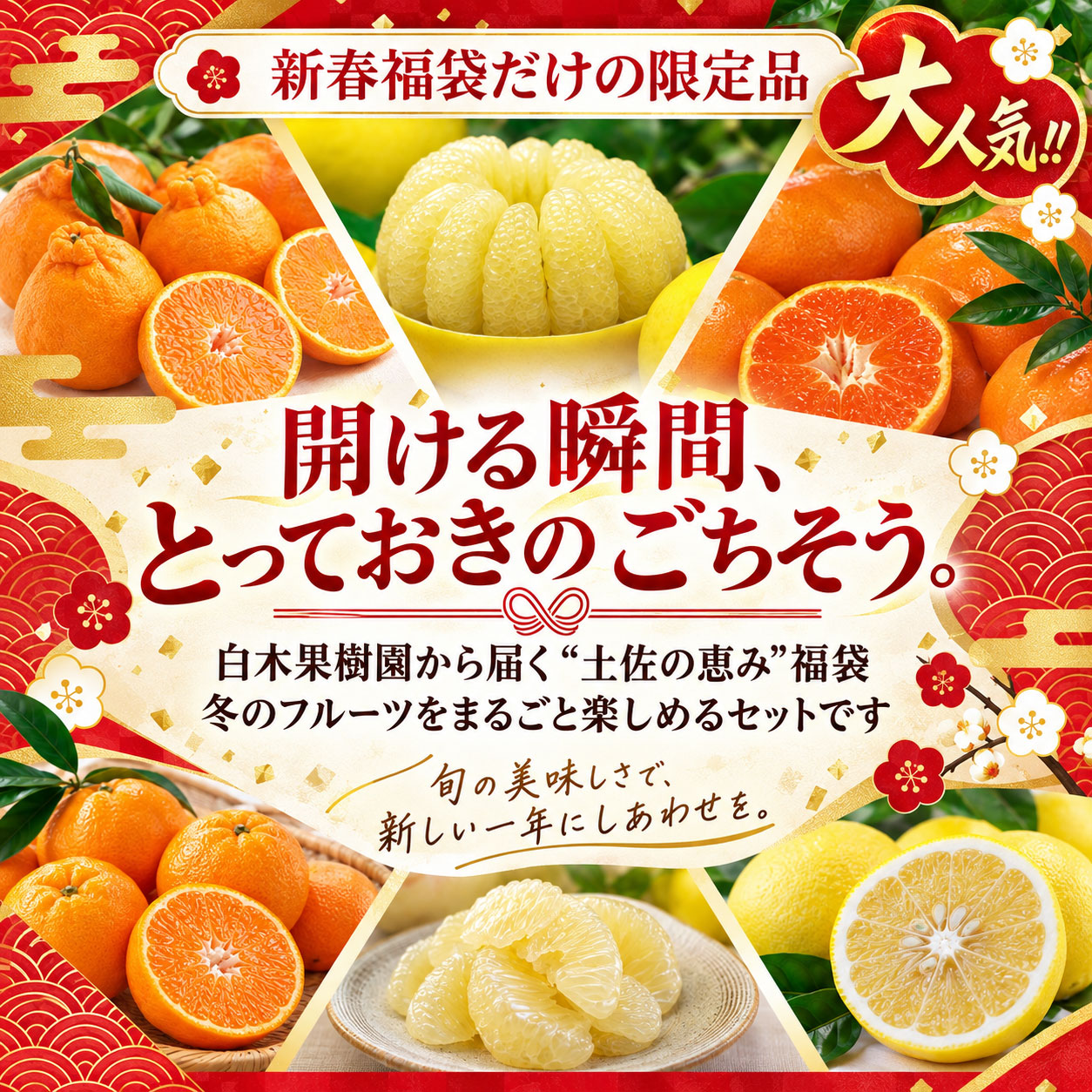 毎年大人気の新春福袋