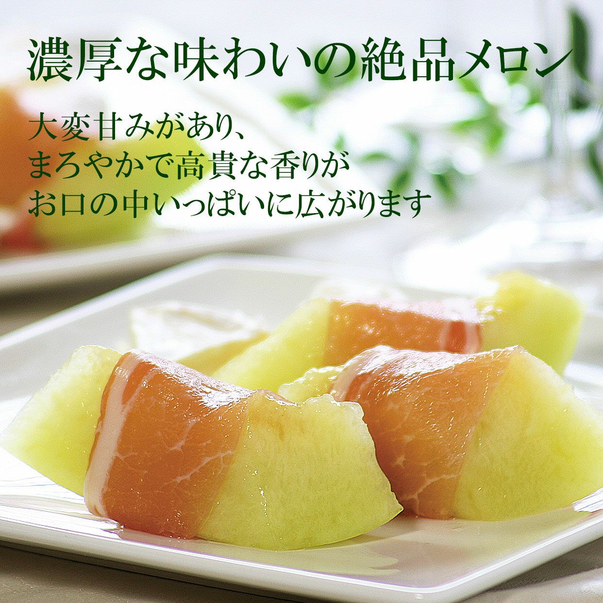 極上エメラルドメロン1個木箱入り【送料込】 | 白木果樹園