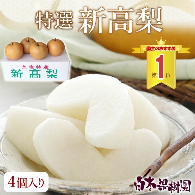 特選秀品新高梨 特大4個入り