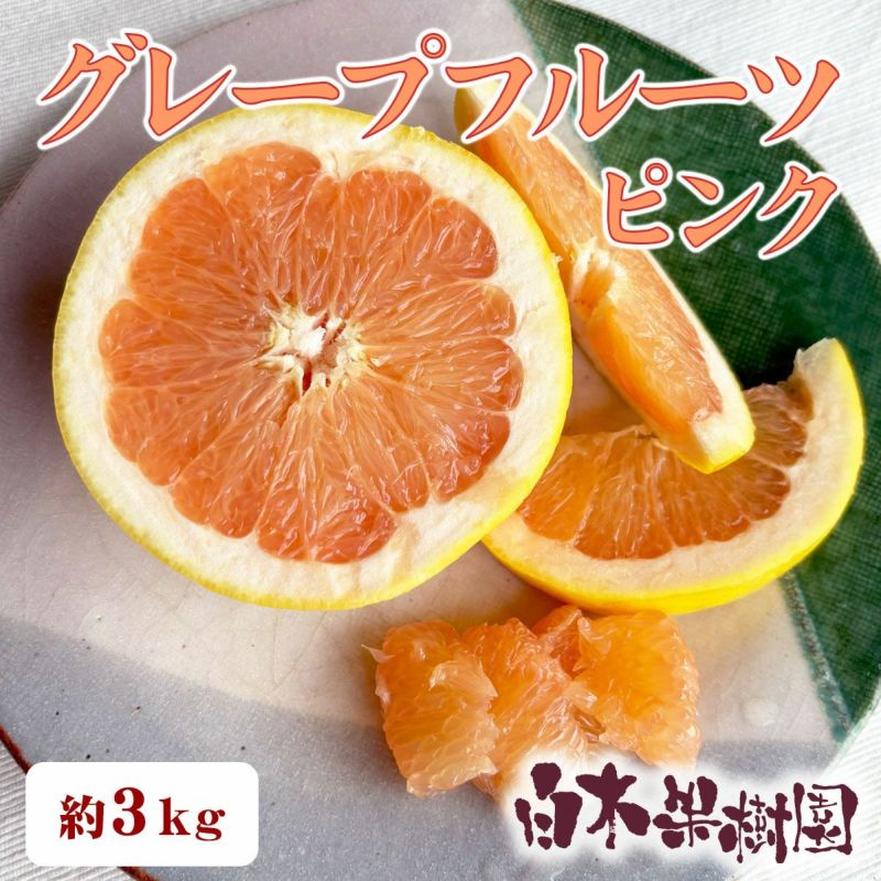 グレープフルーツ（ピンク）　ご贈答用秀品　約3kg